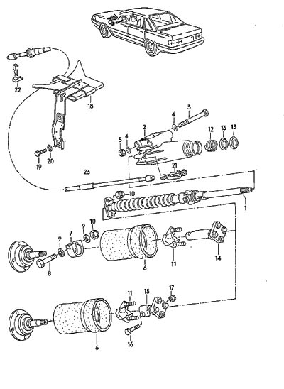 STEERING COLUMN STEERING COLUMN TUBE (procon)